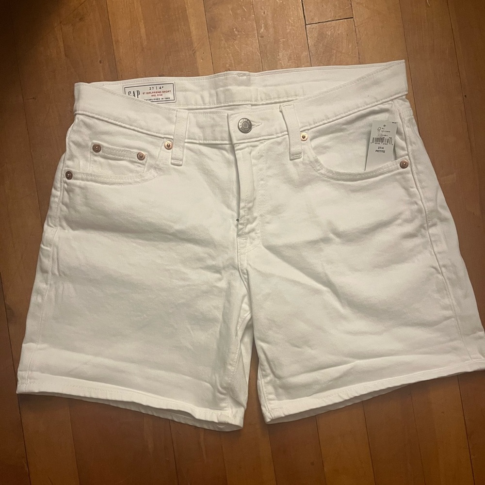GAP White Jean Shorts Classic Denim Style